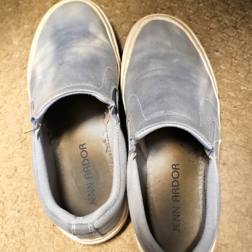 Well worn slip on shoes